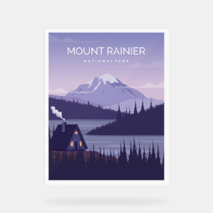 Nationaal park Mount Rainier Acryl Bord