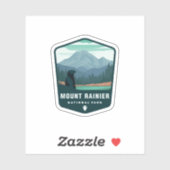 Nationaal park Mount Rainier | Afgesneden Sticker (Vel)