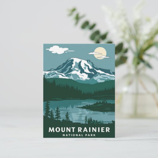 Nationaal park Mount Rainier Briefkaart (Staand voorkant)