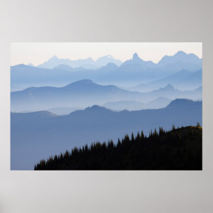 Nationaal park Mount Rainier Cascade Mountains Poster