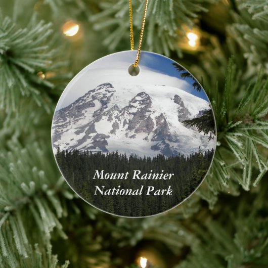 Nationaal park Mount Rainier Keramisch Ornament (Boom)