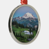 Nationaal park Mount Rainier Metalen Ornament (Rechts)