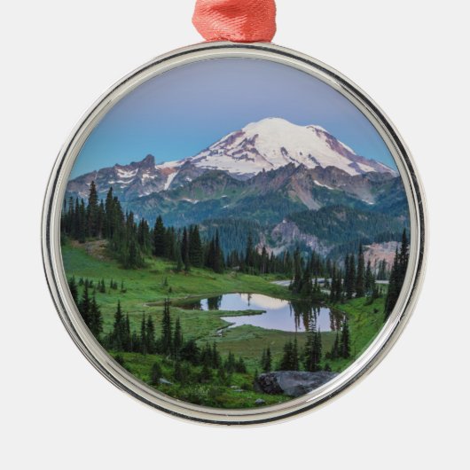 Nationaal park Mount Rainier Metalen Ornament (Voorkant)