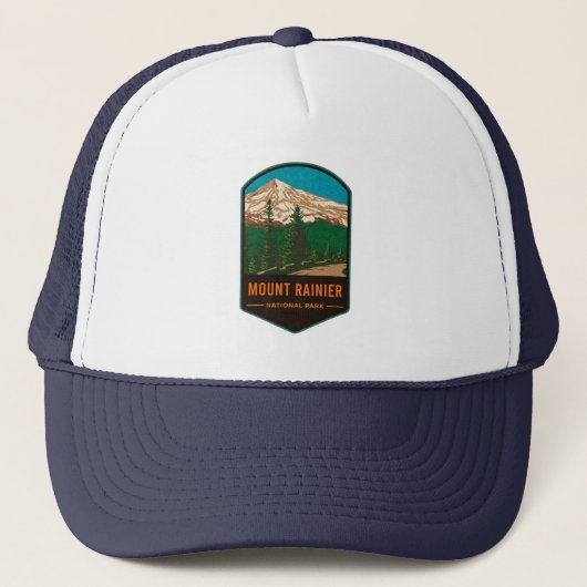 Nationaal park Mount Rainier Trucker Pet (Voorkant)