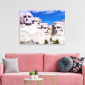 Nationaal park Mount Rushmore Canvas Afdruk (Insitu (Woonkamer))