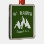 Nationaal park Mt. Rainier Metalen Ornament (Rechts)