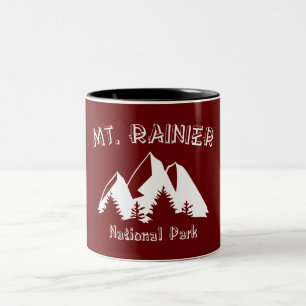 Nationaal park Mt. Rainier Tweekleurige Koffiemok