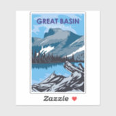 Nationaal park Nevada Retro Sticker (Vel)