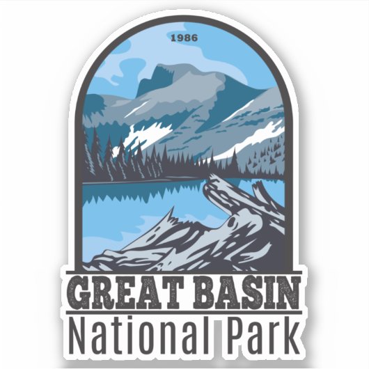 Nationaal park Nevada  Sticker (Voorkant)