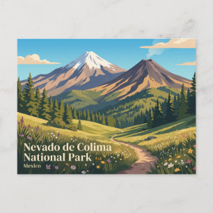 Nationaal park Nevado de Colima Mexico Briefkaart
