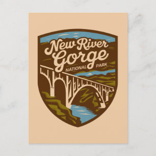 Nationaal Park  New River Gorge Feestdagenkaart