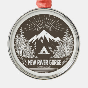 Nationaal Park New River Gorge Metalen Ornament