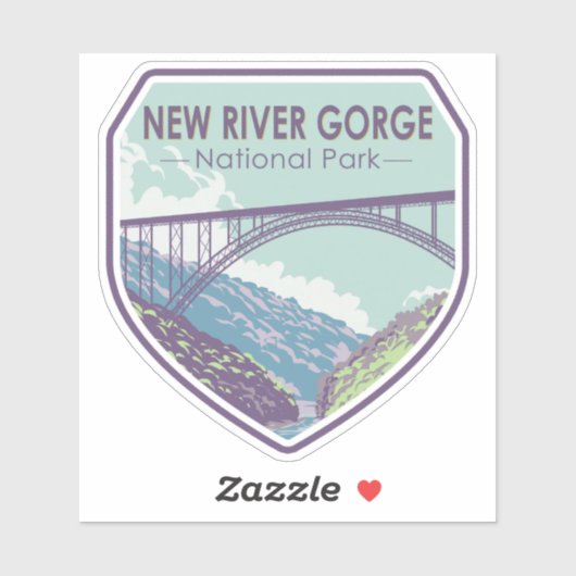 Nationaal Park New River Gorge Sticker (Vel)