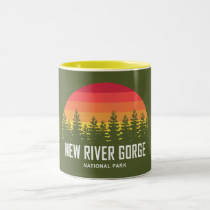 Nationaal Park New River Gorge Tweekleurige Koffiemok