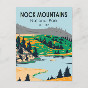 Nationaal park Nock Mountains Oostenrijk Briefkaart