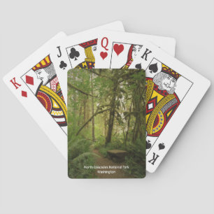 Nationaal park Noordcascades Groen bos Pokerkaarten