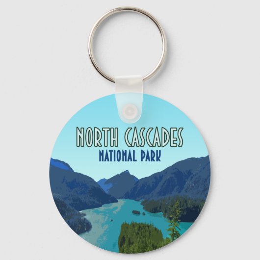 Nationaal park North Cascades Washington Sleutelhanger (Voorkant)