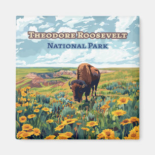 Nationaal park North Dakota Theodore Roosevelt Magneet
