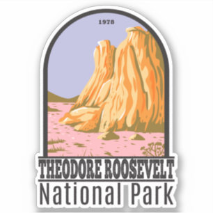 Nationaal park North Dakota Theodore Roosevelt Sticker