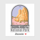 Nationaal park North Dakota Theodore Roosevelt Sticker (Vel)