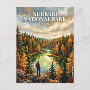 Nationaal park Nuuksio Finland Briefkaart