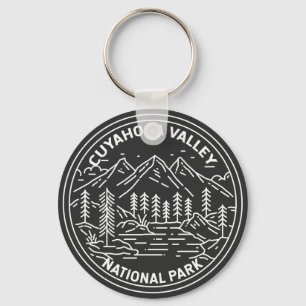 Nationaal park Ohio Monoline Sleutelhanger