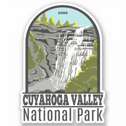 Nationaal Park Ohio Sticker (Voorkant)