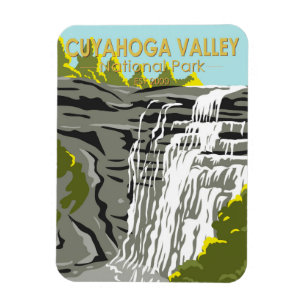 Nationaal park Ohio Vintage Magneet