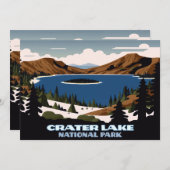 Nationaal park Oregon Kaart (Voorkant / Achterkant)