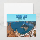 Nationaal park Oregon platte Kaart (Voorkant / Achterkant)