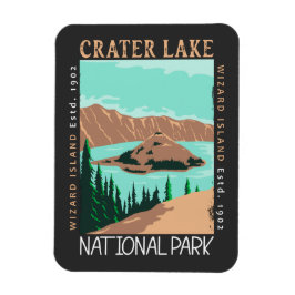 Nationaal park Oregon Retro Crater Lake Magneet
