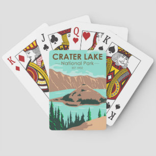 Nationaal park Oregon Vintage Pokerkaarten