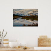 Nationaal park Oxbow Bend Bend Grand Teton Poster (Keuken)