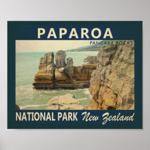 Nationaal Park Paparoea Nieuw-Zeeland  Poster