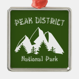 Nationaal park Peak Metalen Ornament
