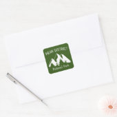 Nationaal park Peak Vierkante Sticker (Envelop)