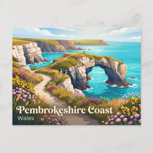 Nationaal park Pembrokeshire Coast Verenigd Konink Briefkaart