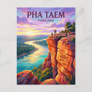 Nationaal park Pha Taem Thailand Briefkaart