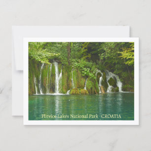 Nationaal Park Plitvice Lakes, Kroatië Briefkaart