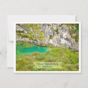 Nationaal park Plitvice Lakes, Kroatië Briefkaart