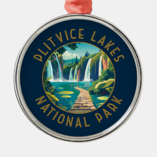 Nationaal park Plitvice Lakes Kroatië in nood Metalen Ornament