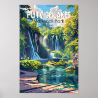 Nationaal Park Plitvicemeren Kroatië Reis Kunst