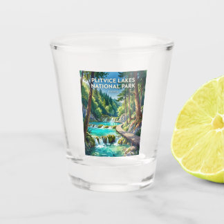Nationaal Park Plitvicemeren Kroatië Shot Glas