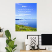 Nationaal park Psalm 23 Grand Teton Poster (Thuiskantoor)