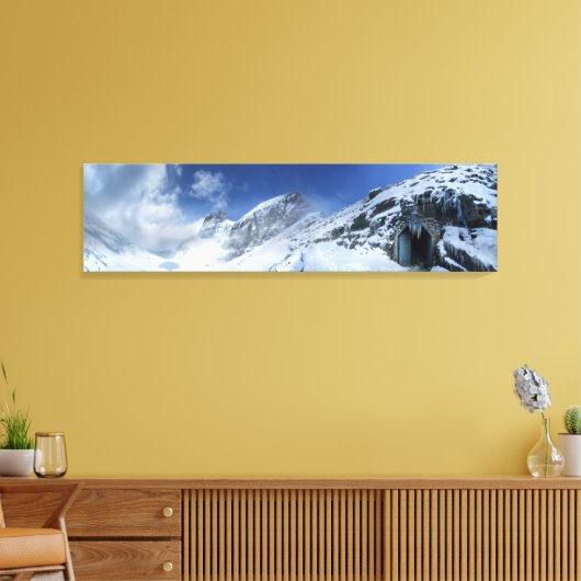 Nationaal park Ptarmigan Pass Tunnel South-Glacier Canvas Afdruk (Insitu (Woonkamer))