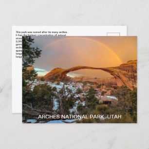 Nationaal park Rainbow Utah Arches Briefkaart