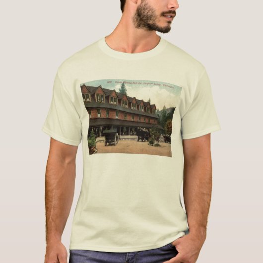 Nationaal park Rainier Inn, Longmire,  Uitzicht T-shirt (Voorkant)