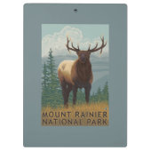 Nationaal park Rainier, Washington Elk Scene Klembord (Achterkant)
