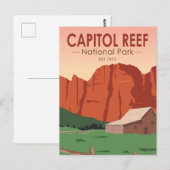 Nationaal park Ranch van Capitol Reef Briefkaart (Voorkant / Achterkant)