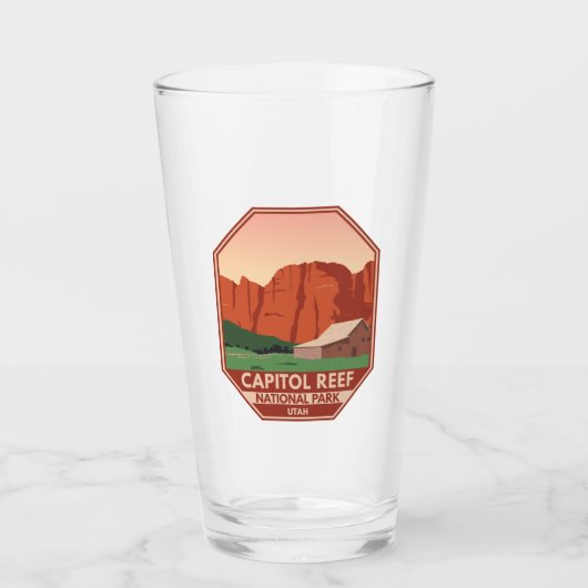 Nationaal park Ranch  van Capitol Reef Glas (Voorkant)